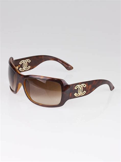 occhiali da sole CHANEL 6018 sunglasses tortoise brown gold.